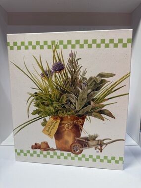 Vintage Hallmark Nature’s Sketchbook Recipe Cookbook Organizer Blank Book Unused
